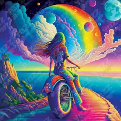 Puzzle 1023 pièces : Balade arc en ciel - Yazz puzzle