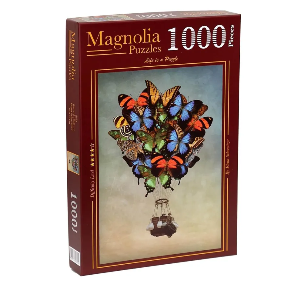 Puzzle 1000 pièces : Ballon Papillon - Magnolia