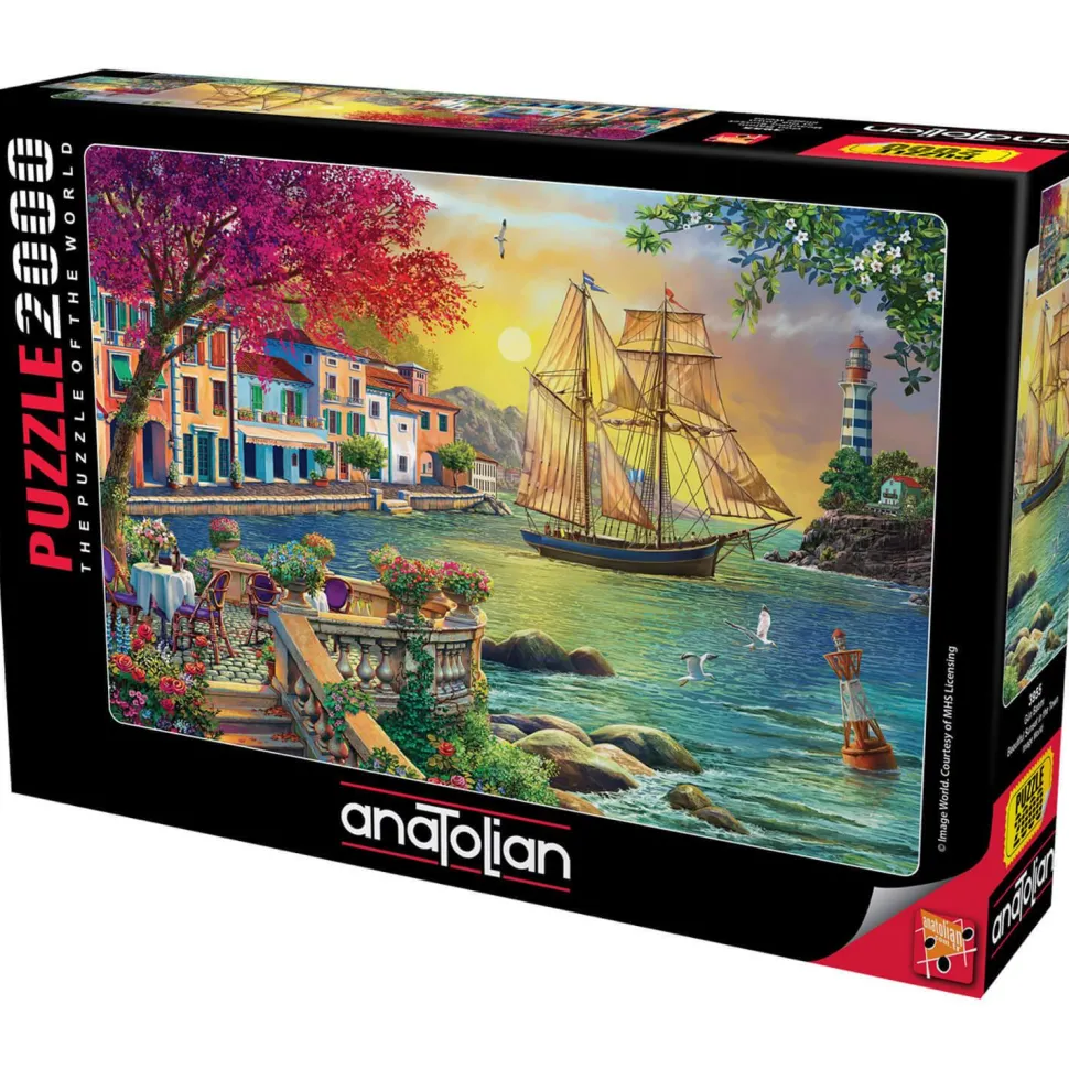 Puzzle 2000 pièces : Beau coucher de soleil dans la ville - Anatolian