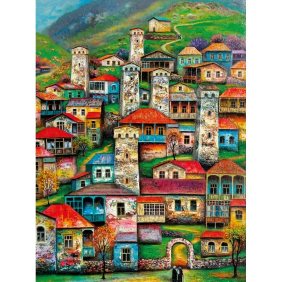 Puzzle 1000 Pièces : Beau Village - Magnolia