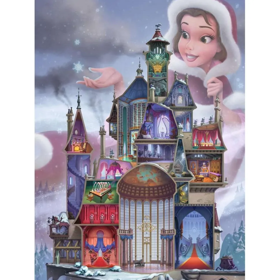 Puzzle 1000 pièces : Belle (Collection Château des Princesses Disney) - Ravensburger