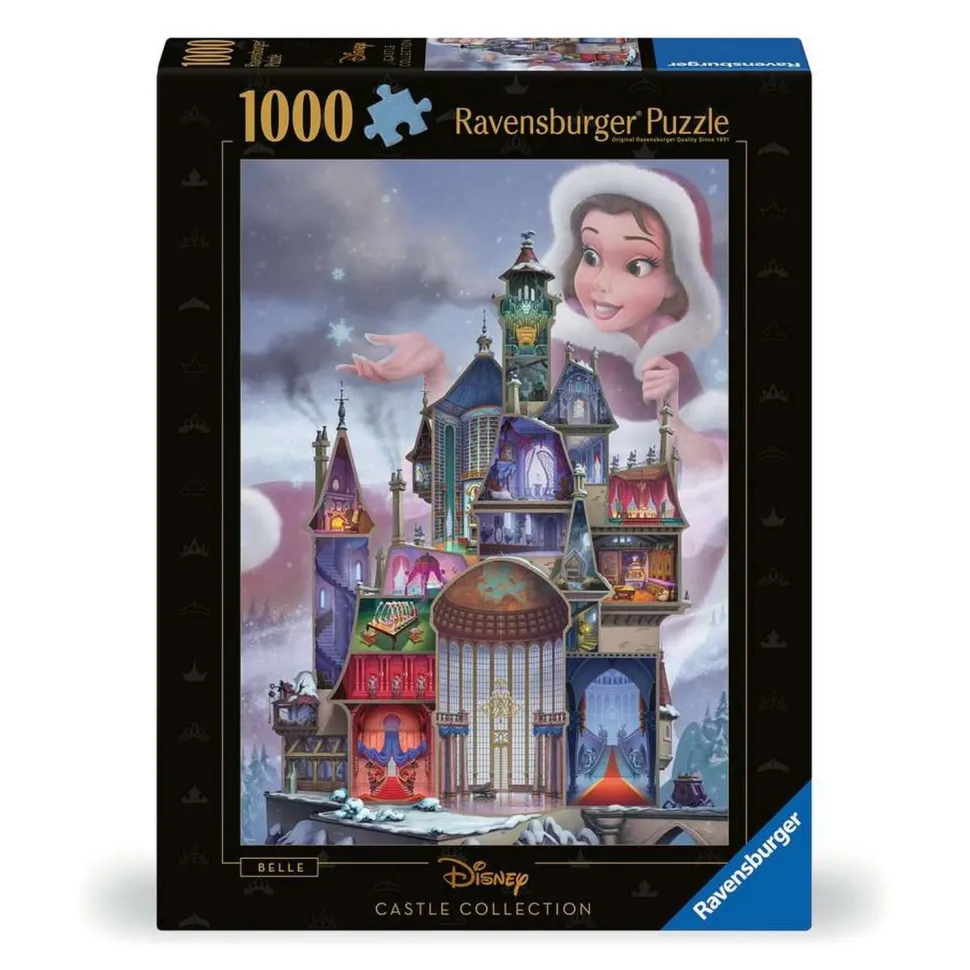 Puzzle 1000 pièces : Belle (Collection Château des Princesses Disney) - Ravensburger
