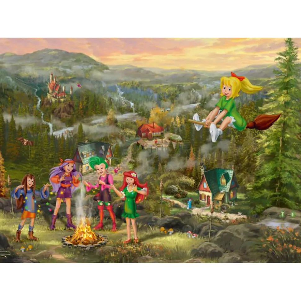 Puzzle 1000 pièces : Bibi Blocksberg, Réunion des jeunes sorcières - Schmidt