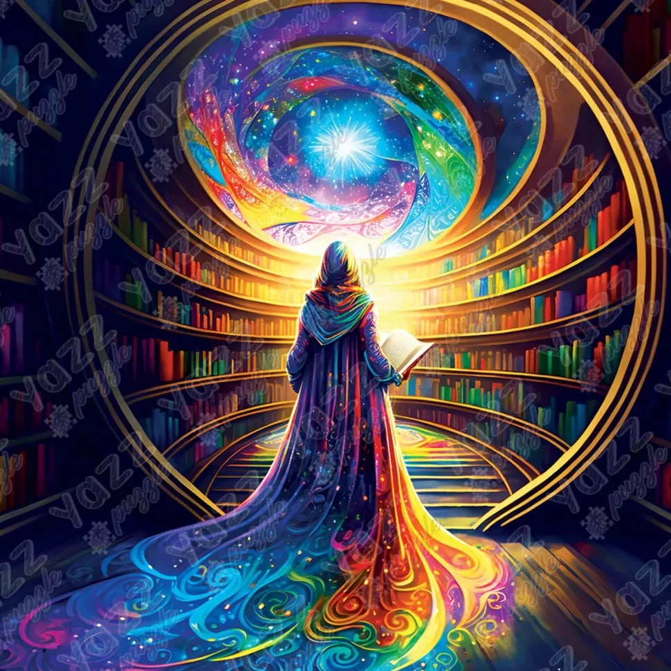 Puzzle 1023 pièces : Bibliothèque multiverselle - Yazz puzzle