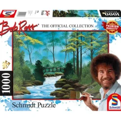 Puzzle 1000 pièces : Bob Ross : Pont isolé - Schmidt