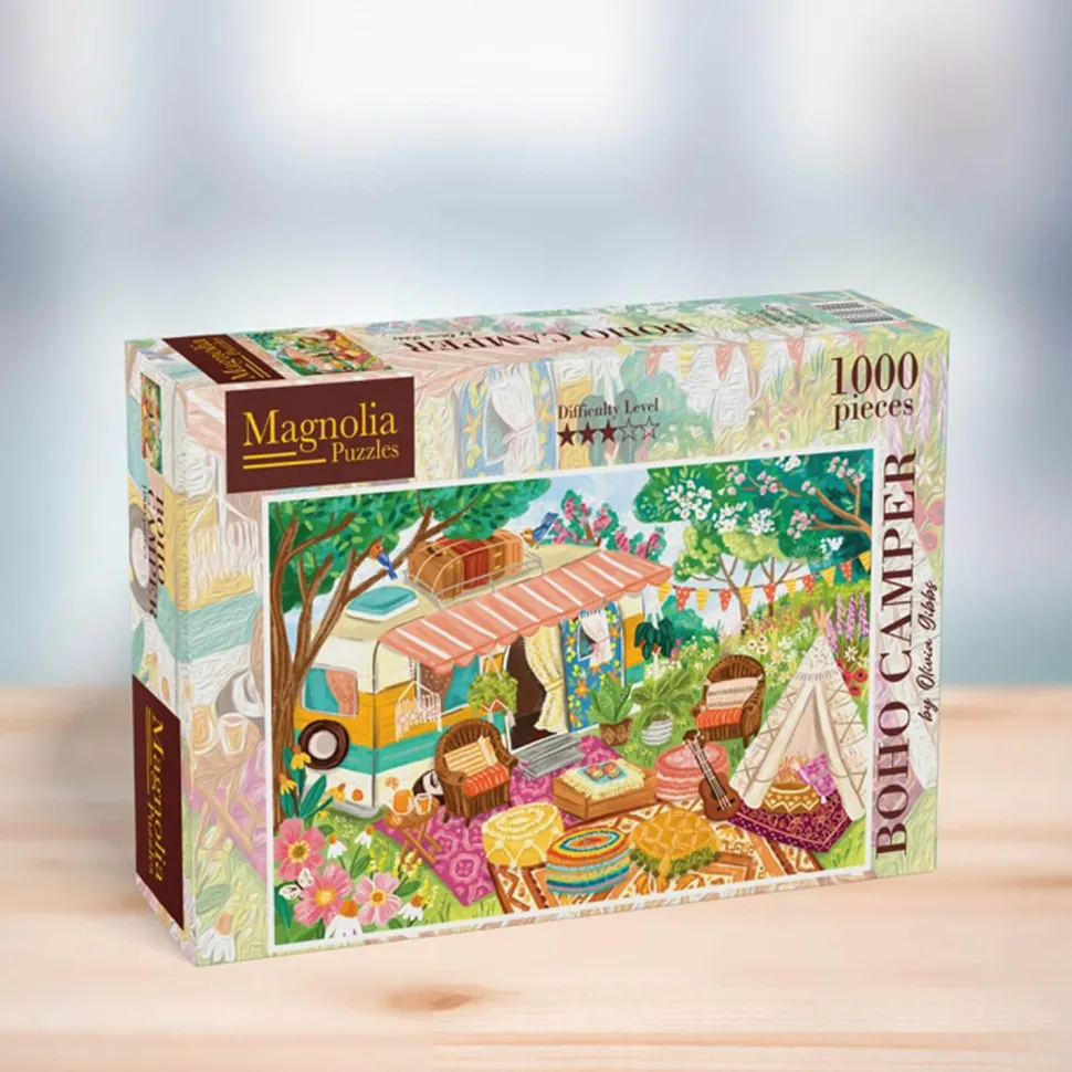 Puzzle 1000 pièces : Boho Camper - Édition Spéciale Olivia Gibbs - Magnolia