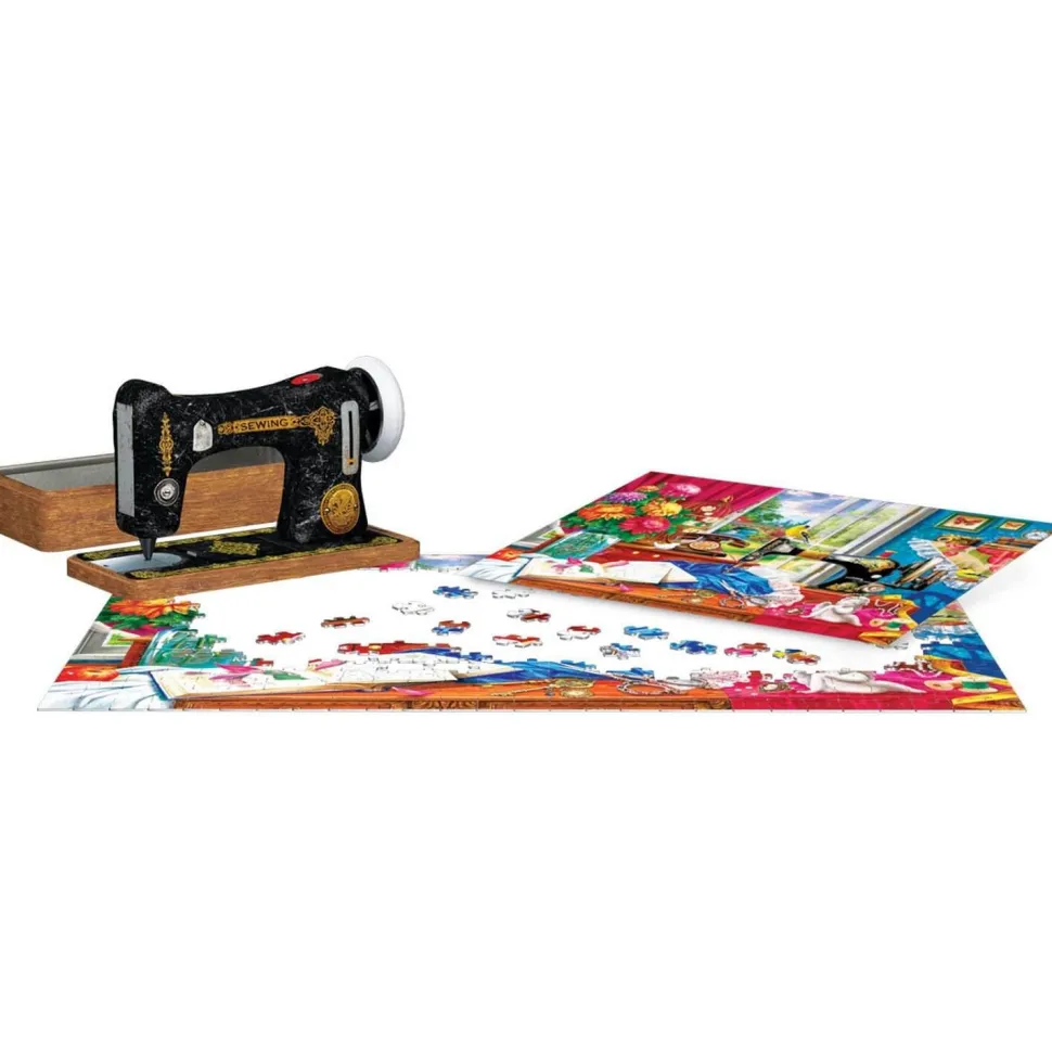 Puzzle 550 pièces : Boite en métal - Souvenirs de couture - Eurographics