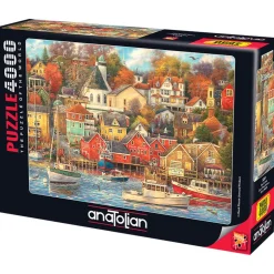 Puzzle 4000 pièces : Bon temps sur le port - Anatolian