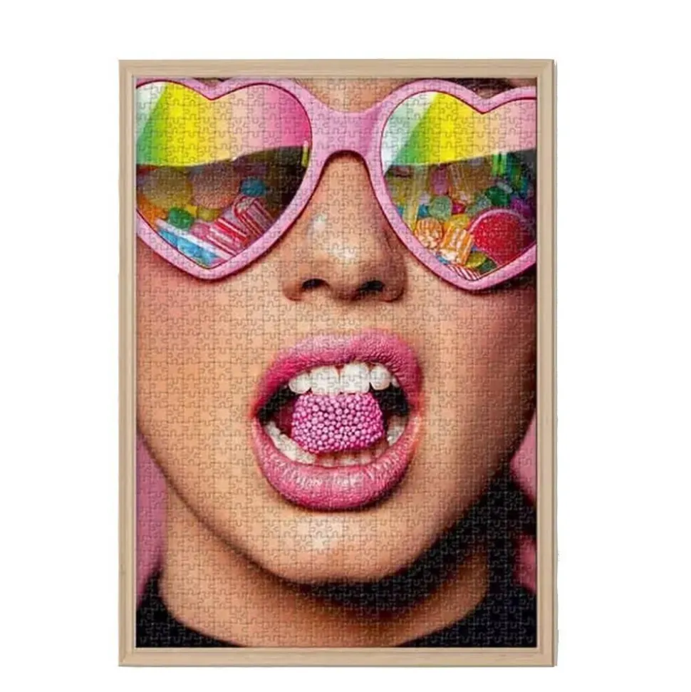 Puzzle 1000 pièces : Bonbons Sucrés - DToys