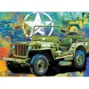 Puzzle 550 pièces : Boîte metallique : Jeep Militaire - Eurographics