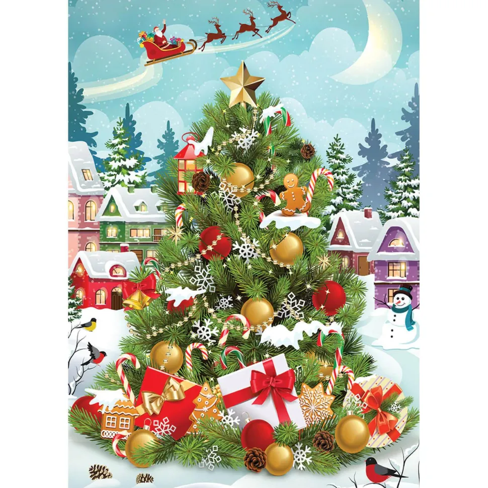 Puzzle 550 pièces : Boîte métal : Sapin de Noël - Eurographics