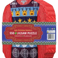 Puzzle 550 pièces : Boîte métal : Pulls moches de Noël - Eurographics