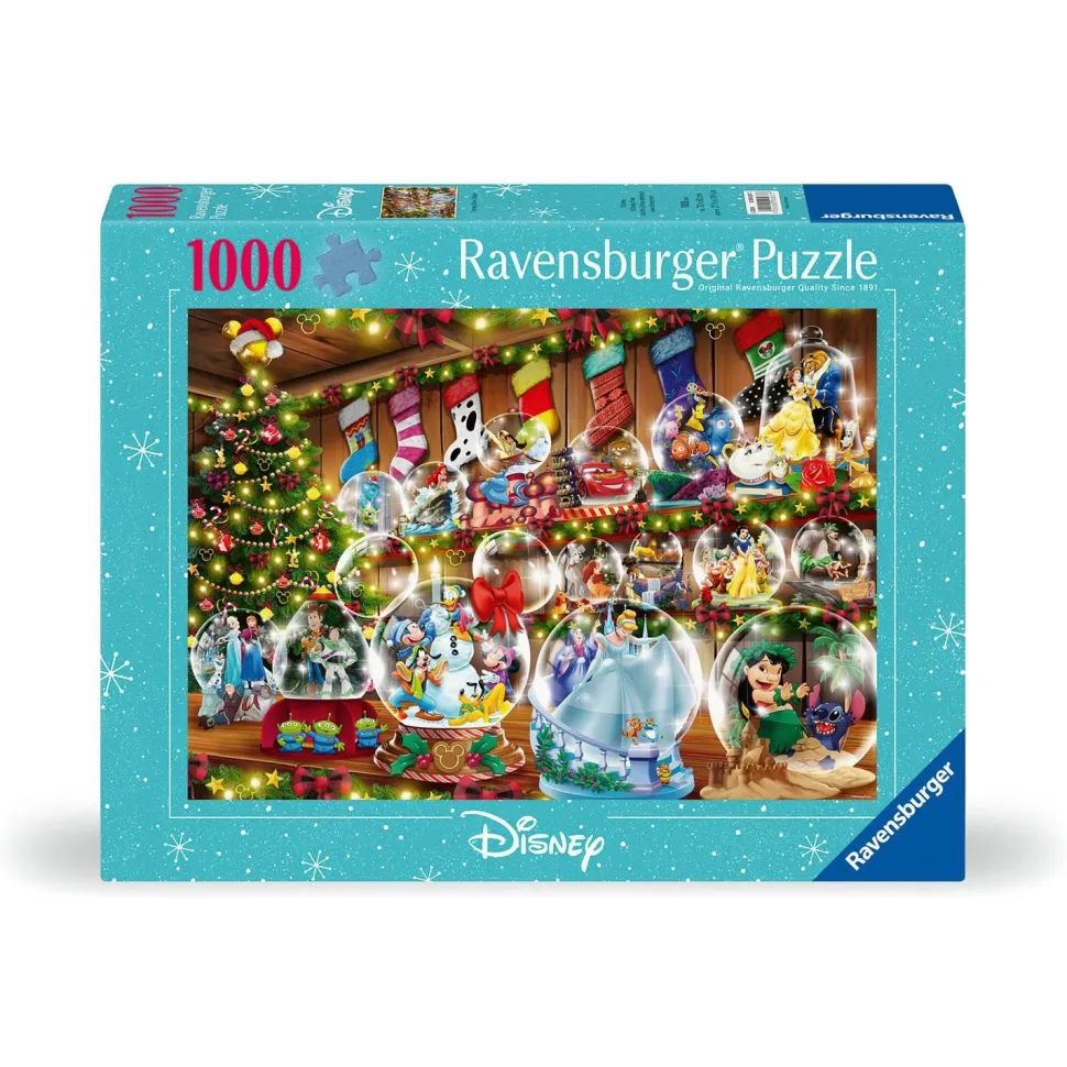 Puzzle 1000 pièces : Boules à neige Disney - Ravensburger