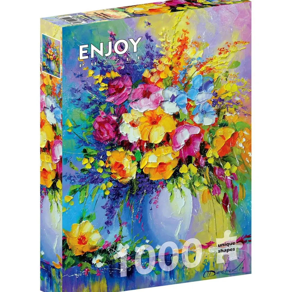 Puzzle 1000 Pièces : Bouquet de fleurs d'été - EnjoyPuzzle
