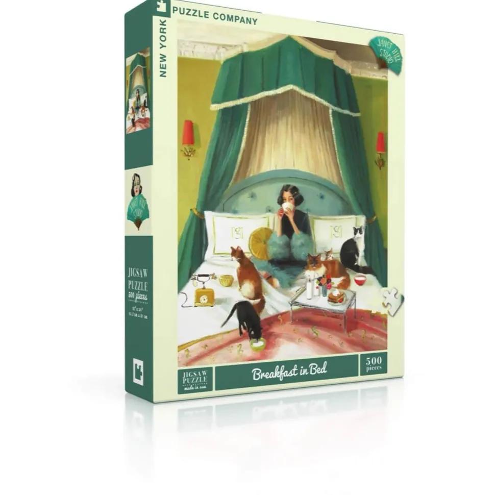 Puzzle 500 pièces : Breakfast in Bed - New York Puzzle Company