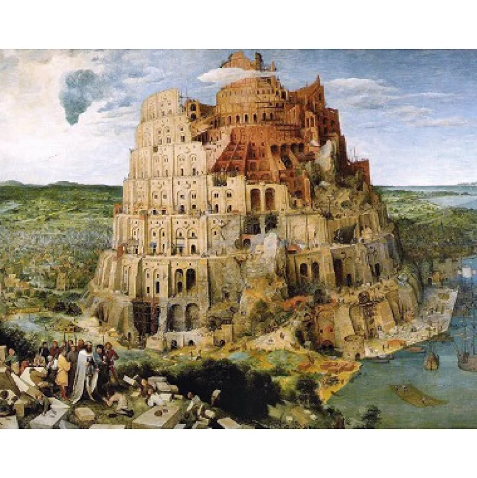 Puzzle 1000 pièces - Brueghel : La Tour de Babel - Piatnik