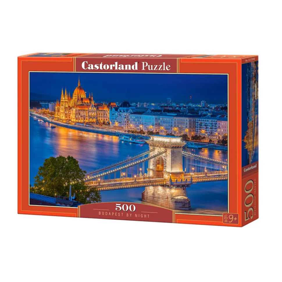 Puzzle 500 pièces : Budapest la nuit - Castorland