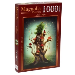 Puzzle 1000 pièces : Cabane dans l'arbre magique - Magnolia