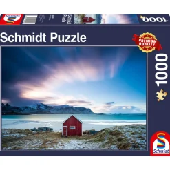 Puzzle 1000 pièces : Cabane sur la côte atlantique - Schmidt