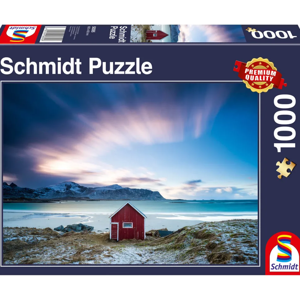 Puzzle 1000 pièces : Cabane sur la côte atlantique - Schmidt
