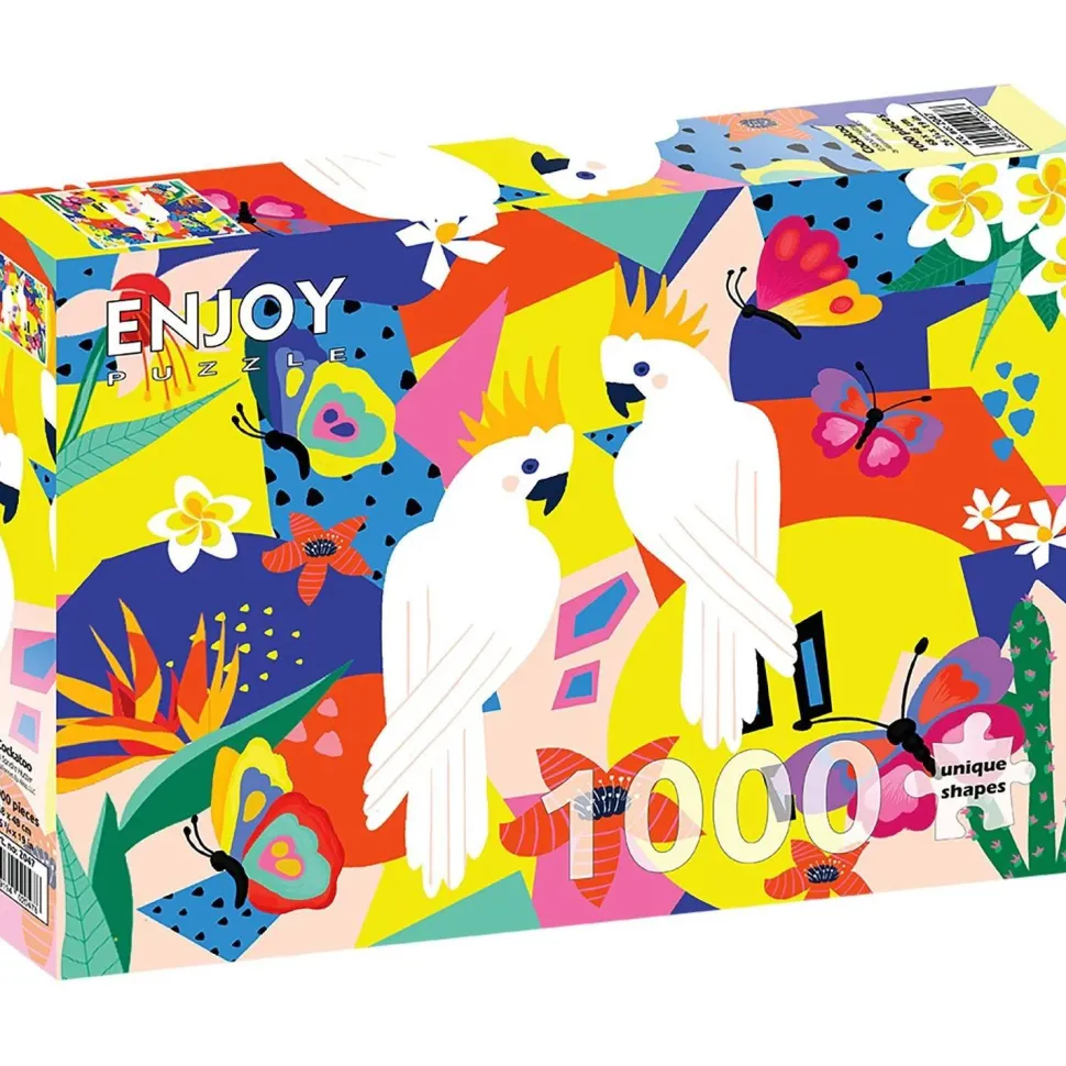 Puzzle 1000 pièces : Cacatoès - EnjoyPuzzle