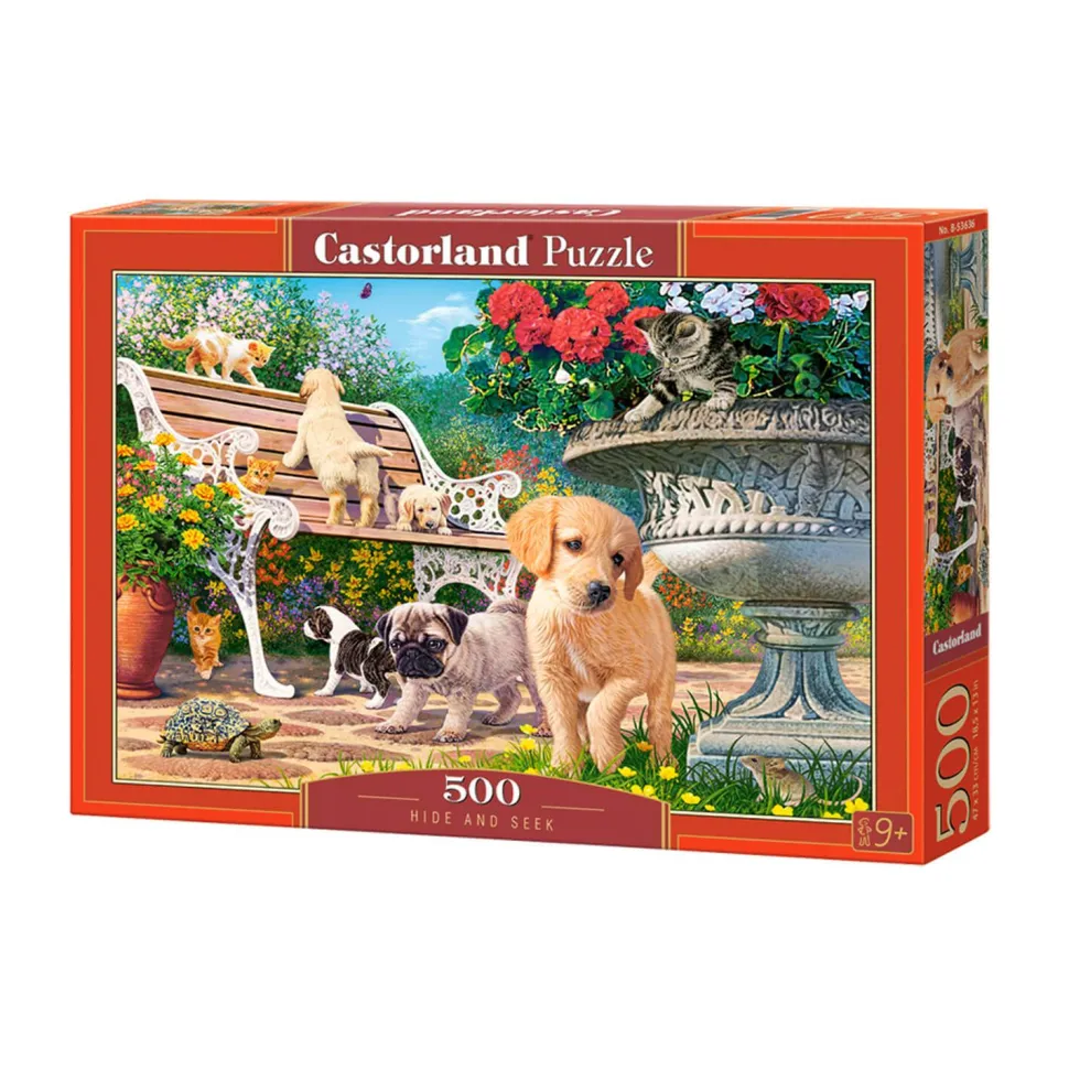 Puzzle 500 pièces : Cache-cache - Castorland