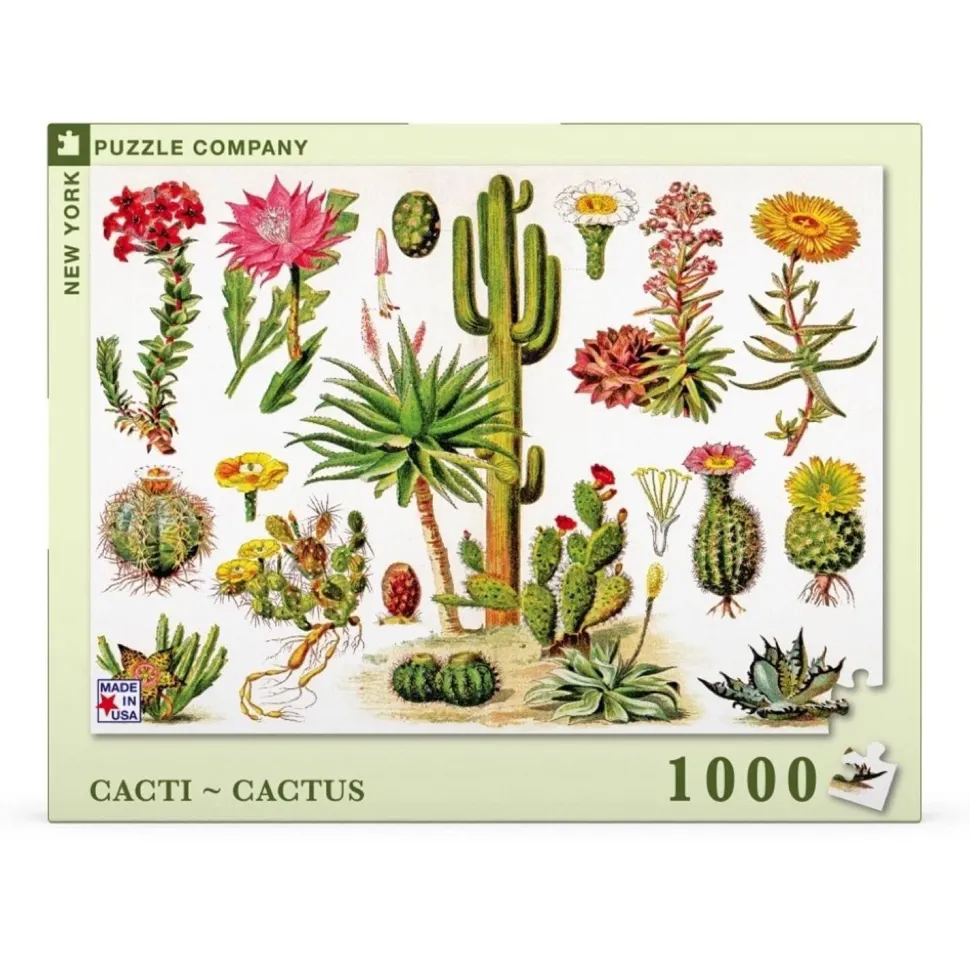 Puzzle 1000 pièces : cactus - New York Puzzle Company