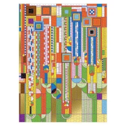 Puzzle 1000 pièces : Cactus et formes Frank Lloyd Wright Saguaro - Galison