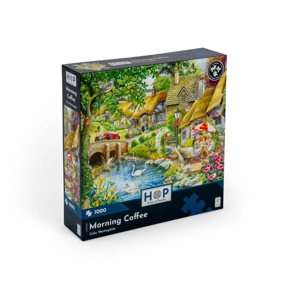 Puzzle 1000 pièces : Café du matin - The House Of Puzzle