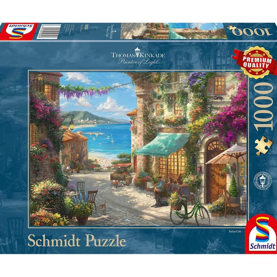 Puzzle 1000 pièces : Café sur la Riviera italienne - Schmidt