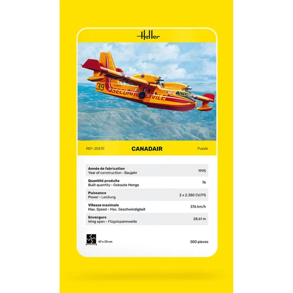 Puzzle 500 pièces : Canadair - Heller