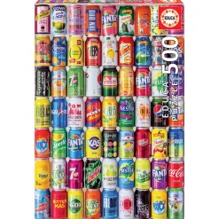 Puzzle 500 pièces : Canettes de soda - Educa