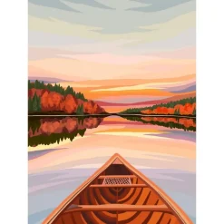 Puzzle 500 pièces : Canoë à l'aube - Villager Puzzles