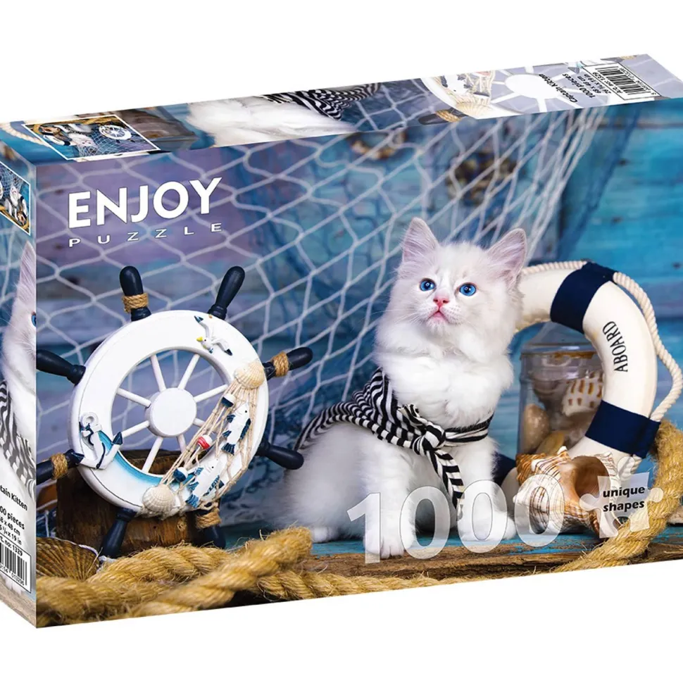 Puzzle 1000 Pièces : Capitaine Chaton - EnjoyPuzzle