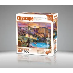 Puzzle 1500 pièces : Capitale Néon, Paris Las Vegas - Ks Games