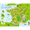 Puzzle 100 pièces : Carte de France - Nathan