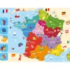 Puzzle 250 pièces : Carte de France - Nathan