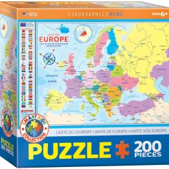 Puzzle 200 pièces : Carte de l'Europe - Eurographics