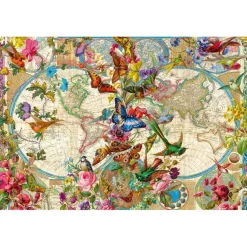 Puzzle 3000 pièces : Carte de la flore et de la faune - Ravensburger