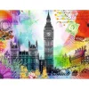 Puzzle 500 pièces - Carte de Londres - Ravensburger