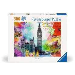 Puzzle 500 pièces - Carte de Londres - Ravensburger