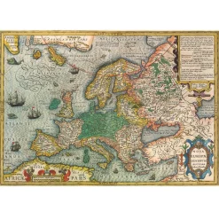 Puzzle 1000 pièces : Carte d'Europe - Educa