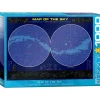 Puzzle 1000 pièces : Carte du ciel - Eurographics