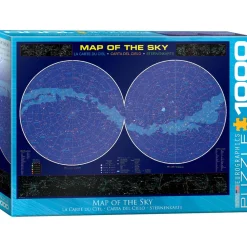 Puzzle 1000 pièces : Carte du ciel - Eurographics