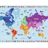 Puzzle 250 pièces : Carte du monde - Nathan