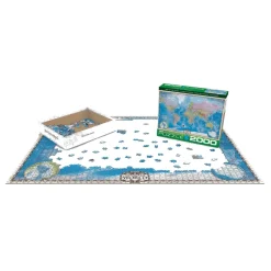 Puzzle 2000 pièces : Carte du monde - Eurographics