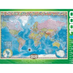 Puzzle 1000 pièces : Carte du monde - Eurographics