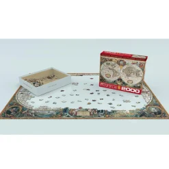 Puzzle 2000 pièces : Carte du monde antique - Eurographics