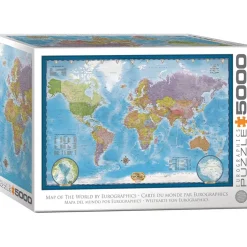 Puzzle 5000 pièces : Carte du Monde - Eurographics