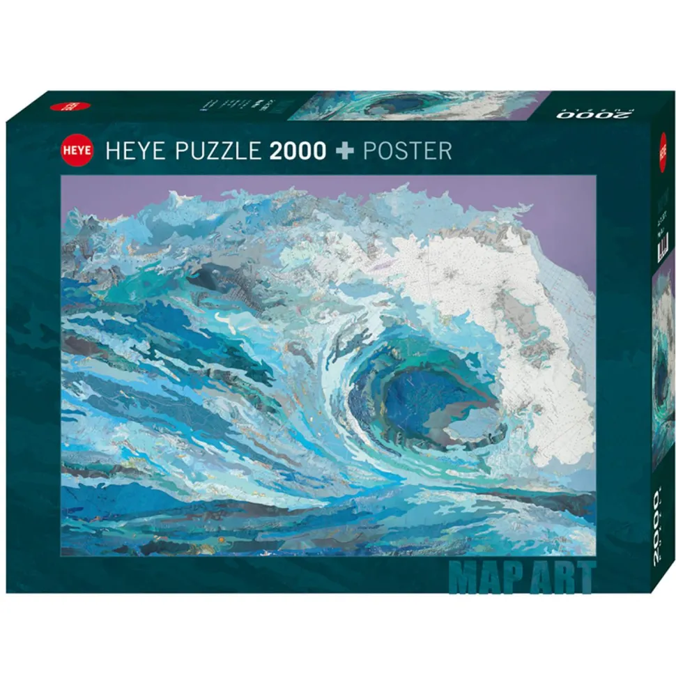 Puzzle 2000 pièces : Carte vague - Heye